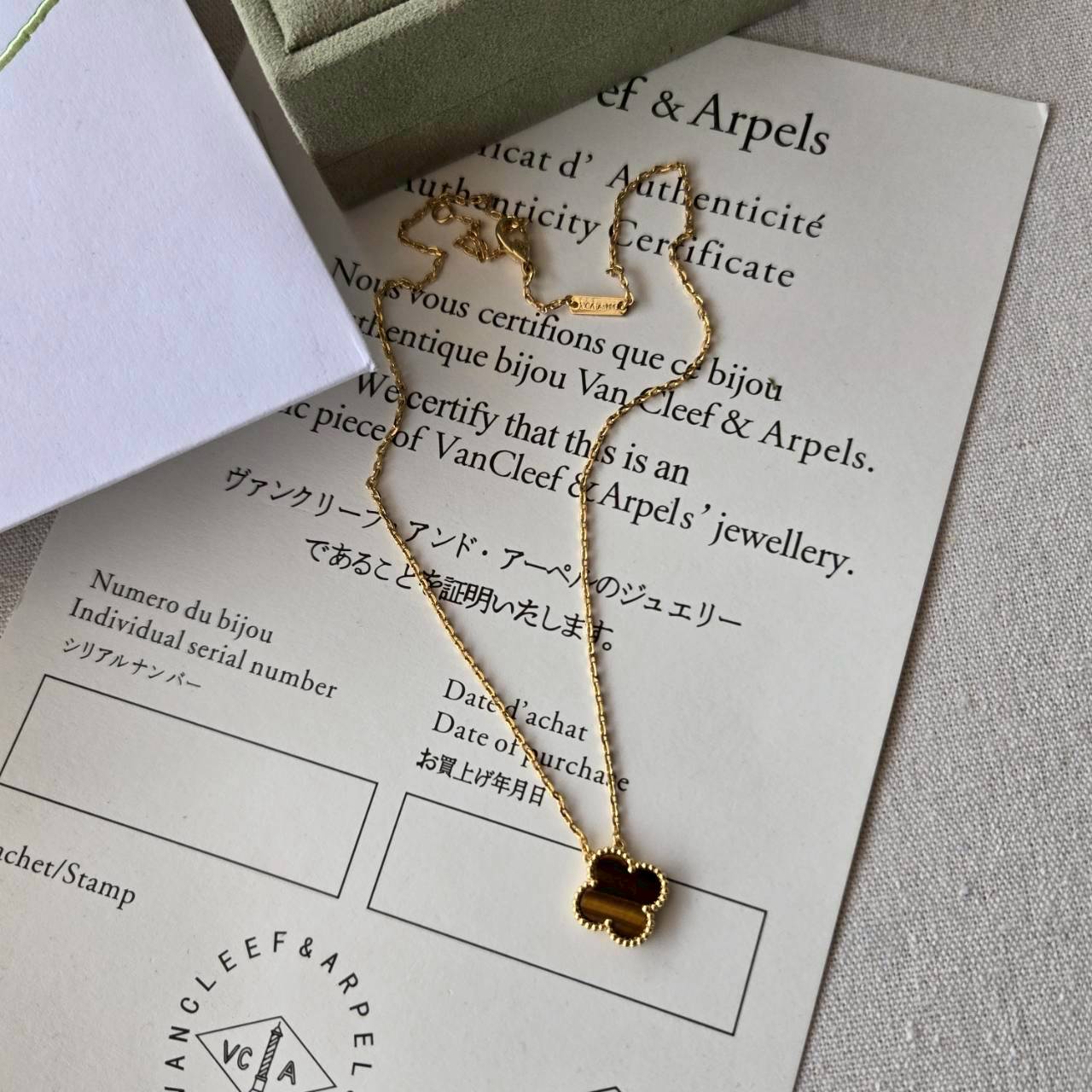 PP12374 สร้อยคอ VC(B)(ป้ายแท็ค)