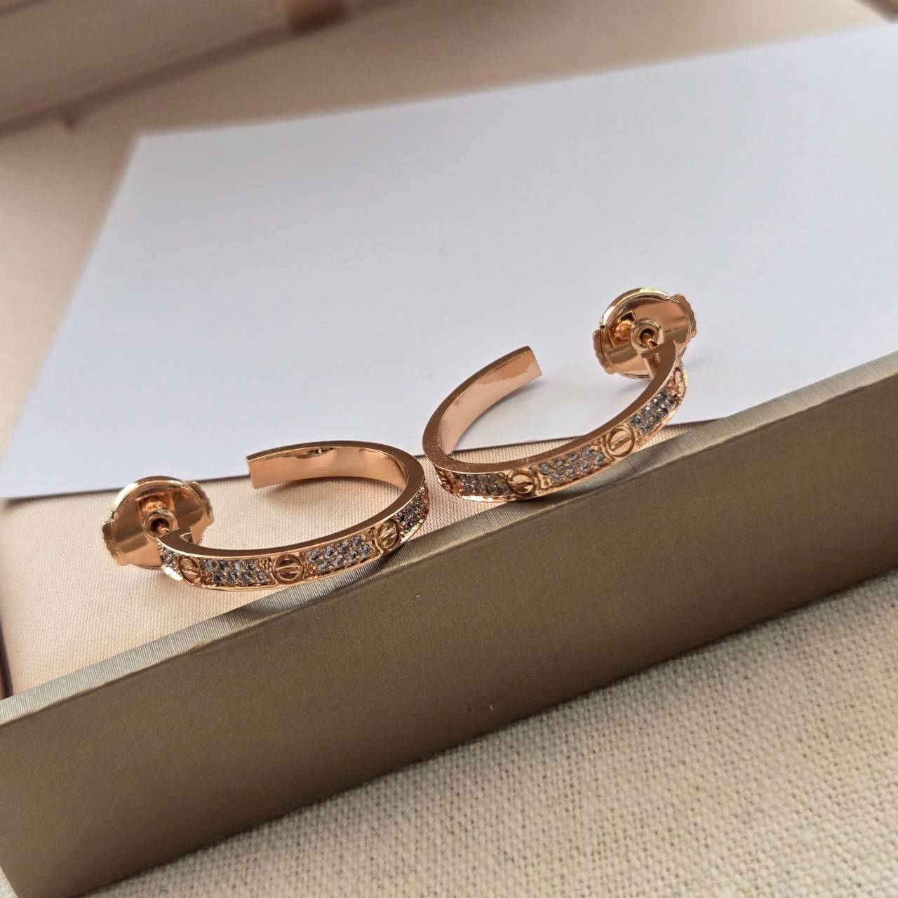 PP12653 ต่างหู CAR(2ซม)(PinkGold)