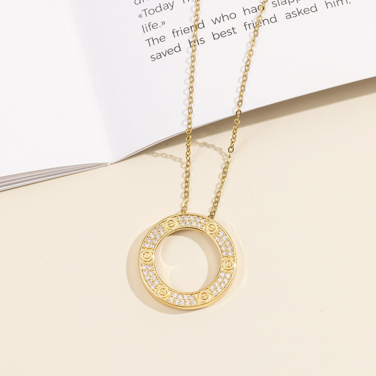 S4164 สร้อยคอสแตนเลส CAR