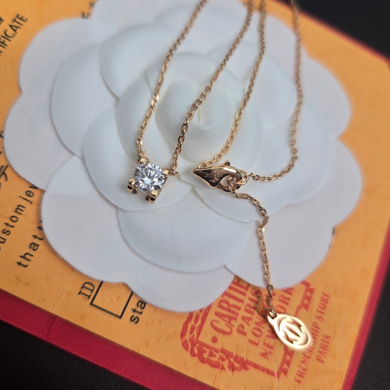 PP12119 สร้อยคอ CAR(PinkGold)