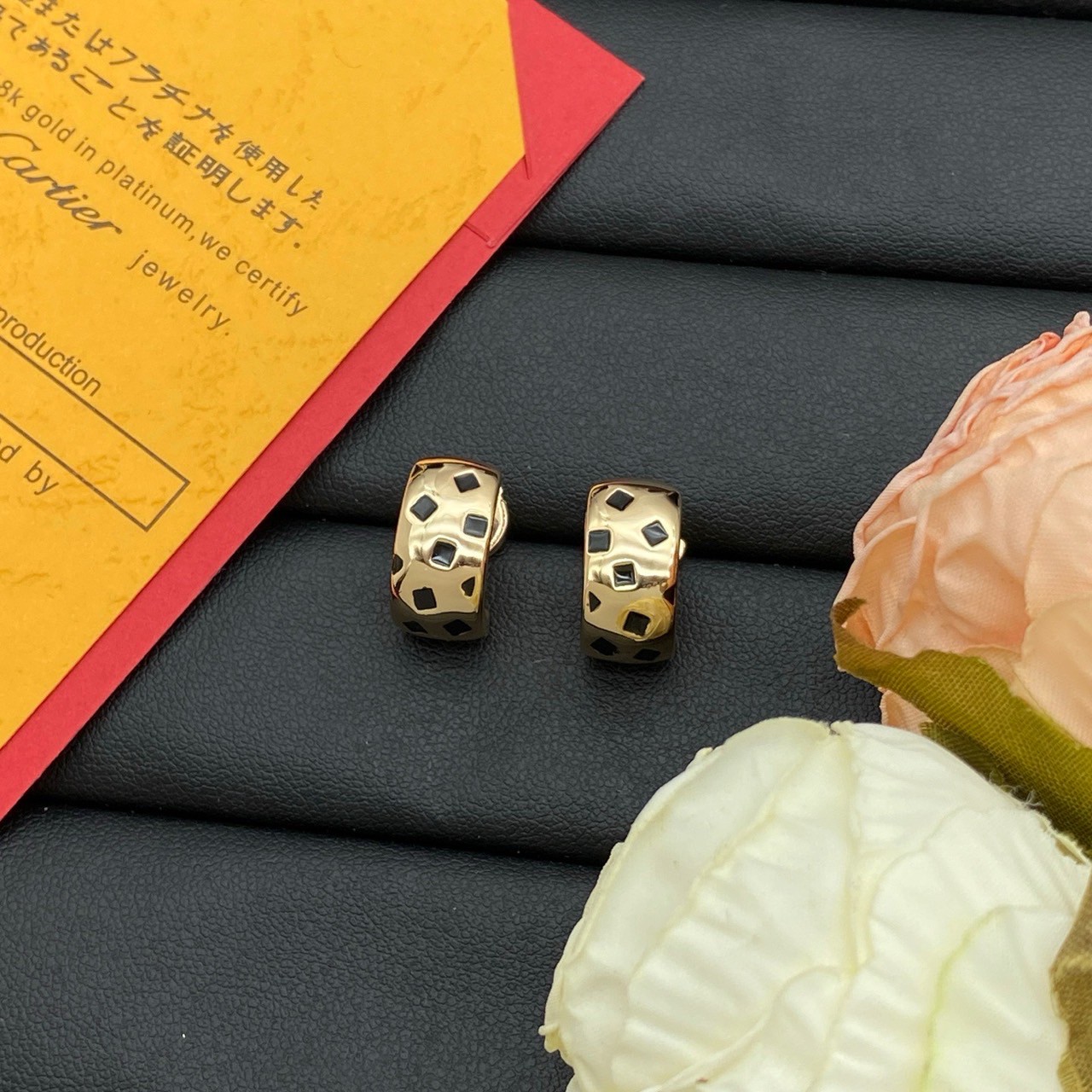 O1244 ต่างหู CAR(โรสโกลด์)