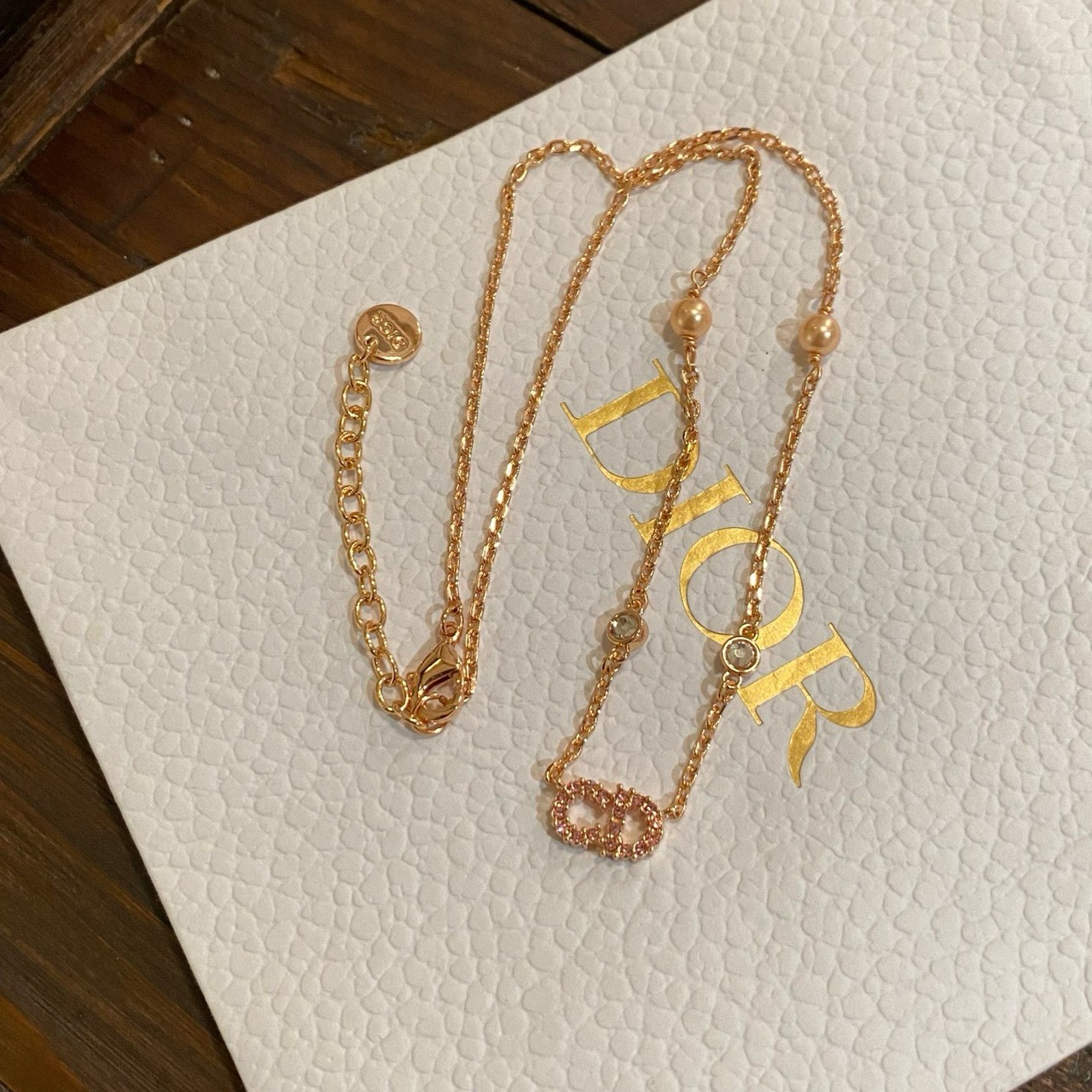 PP12694 สร้อยคอ DI(PinkGold)