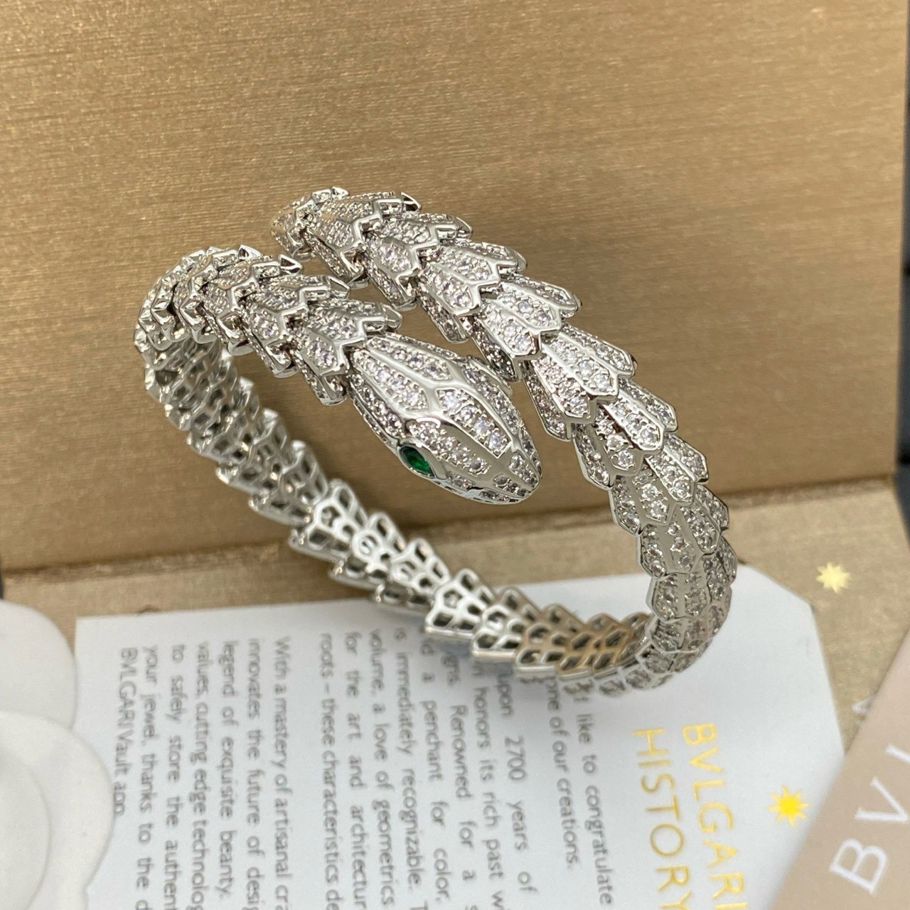 PP12439 กำไลข้อมือ BVL(เงิน)