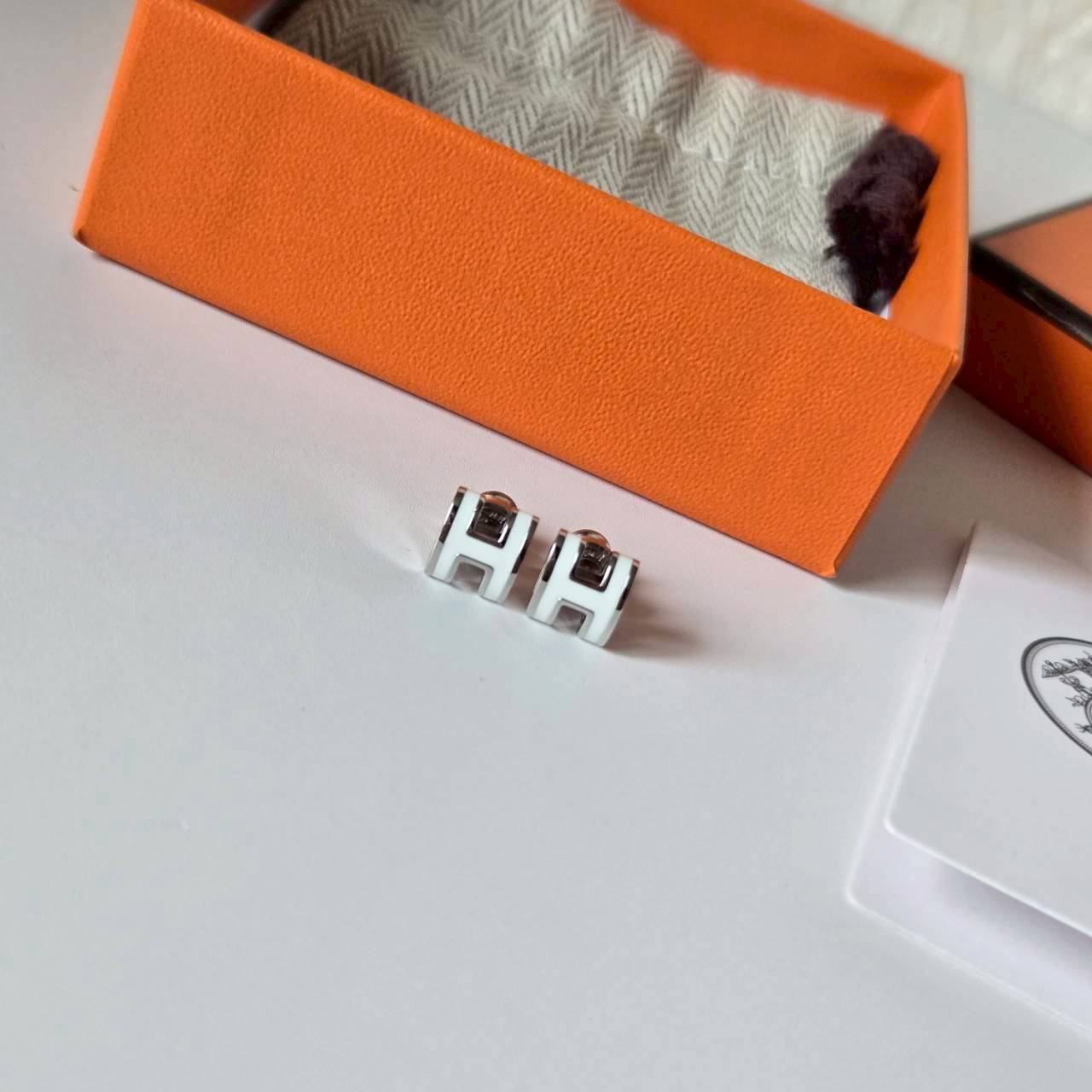 PP11901 ต่างหู H(มินิ)(เงิน)(ถอดก้านได้)