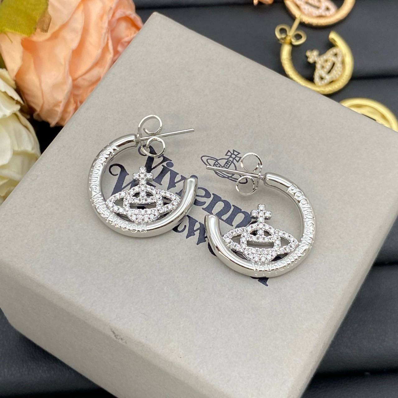 PP11918 ต่างหู Vivien(เงิน)