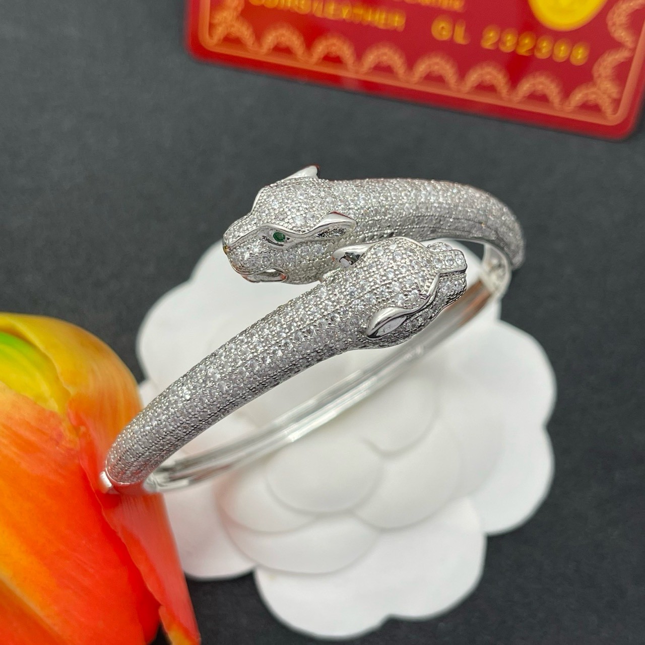 PP12754 กำไลข้อมือ CAR(เงิน)