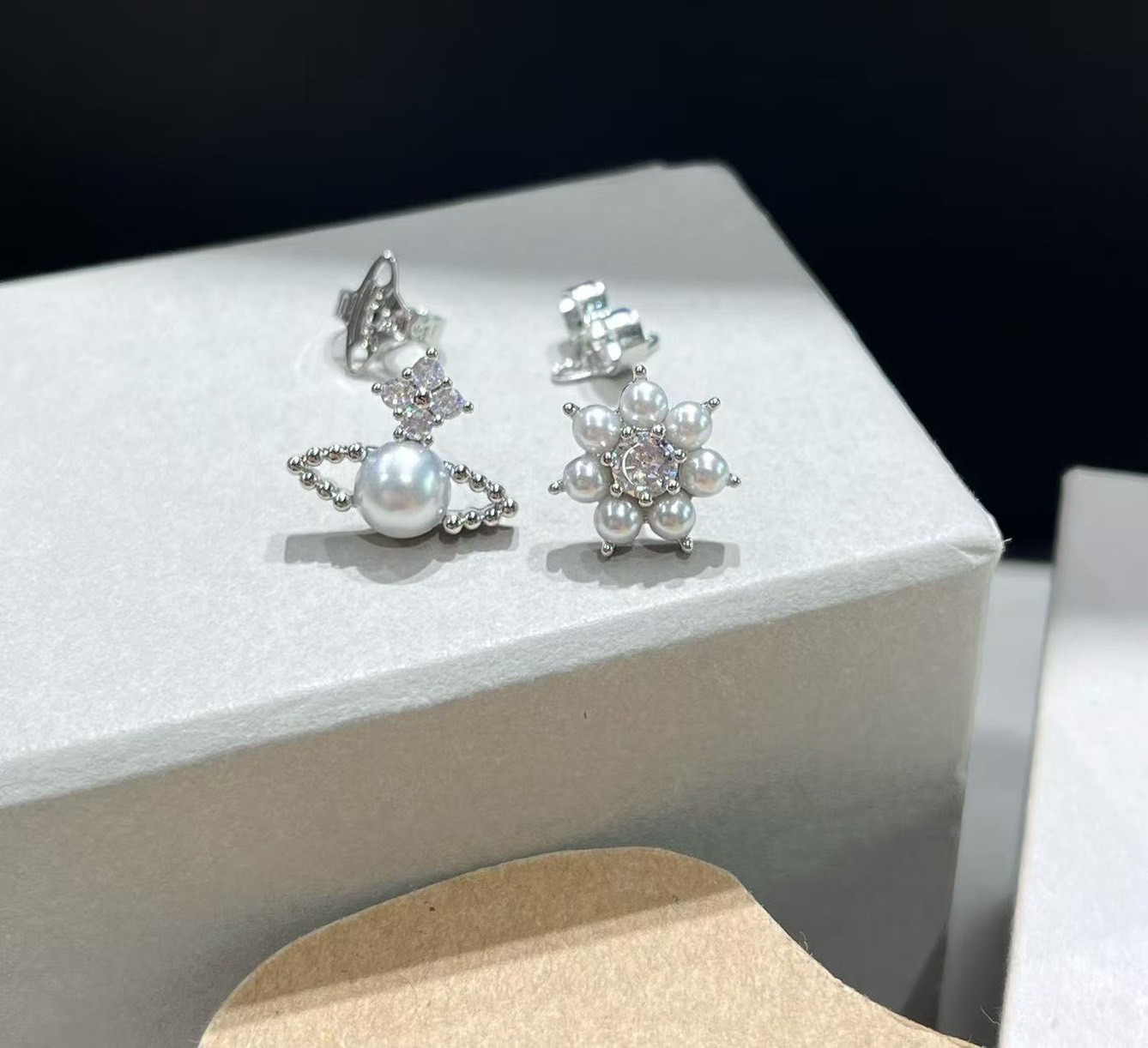 O1439 ต่างหู Vivien(เงิน)