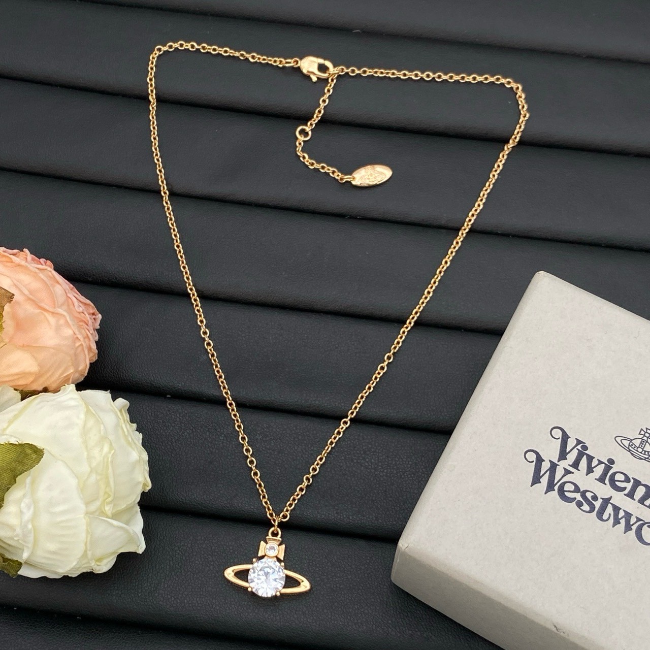 PP11946 สร้อยคอ Vivien(PinkGold)