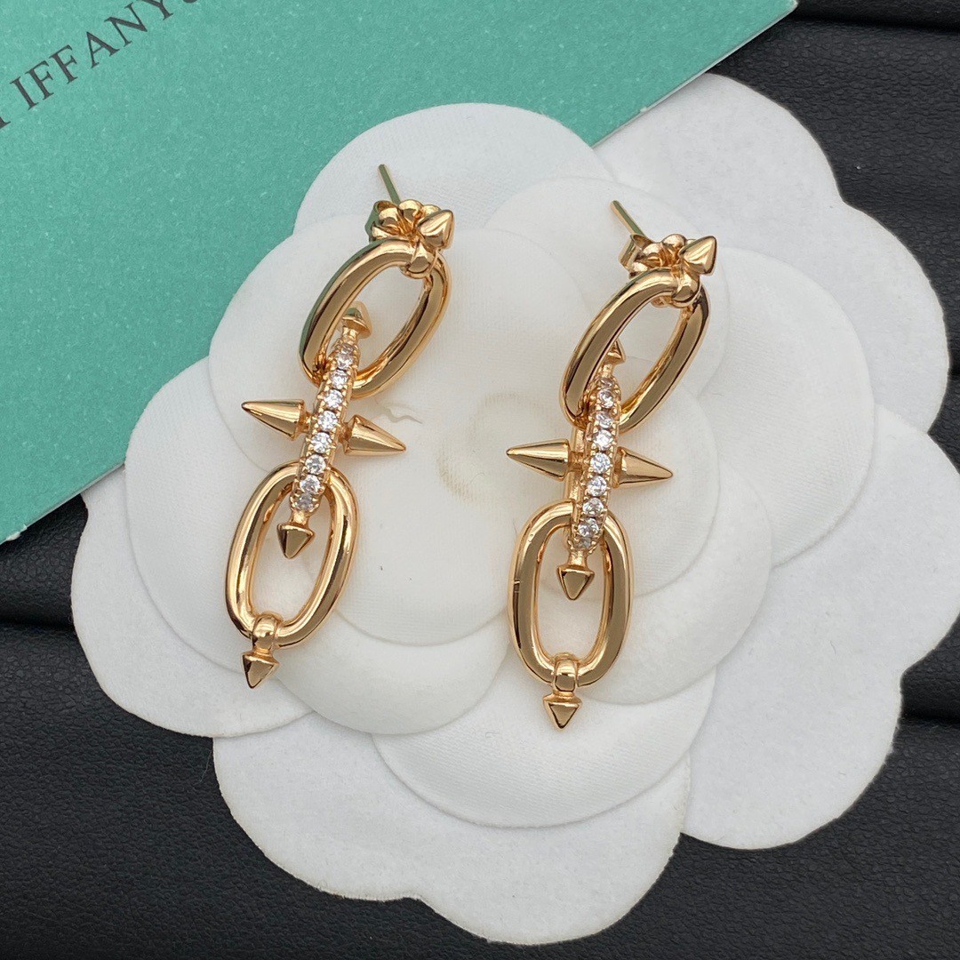 O0852 ต่างหู TIF(โรสโกลด์)