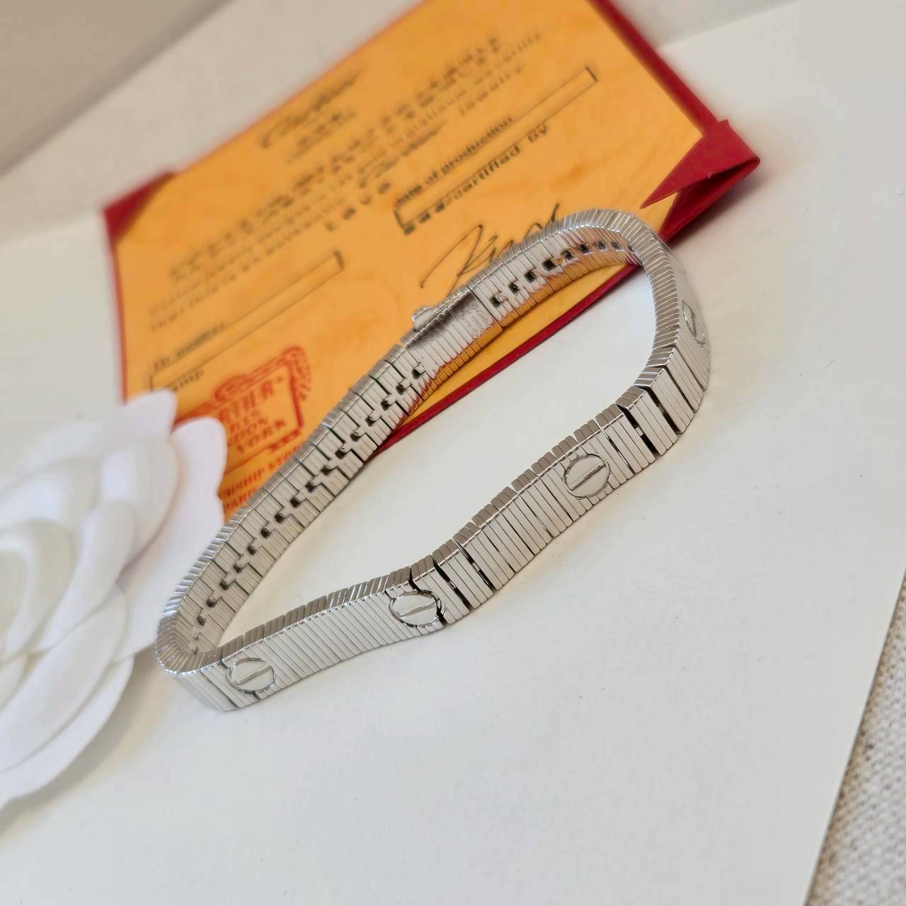 PP12828 กำไลข้อมือ CAR(เงิน)(ไซส์17)