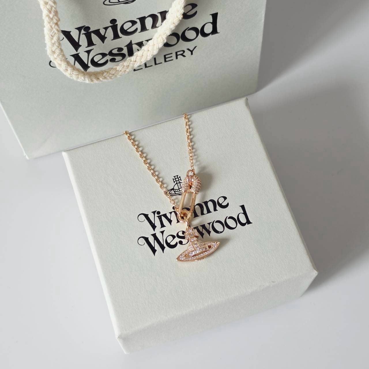 PP14737 สร้อยคอ Vivien(PinkGold)