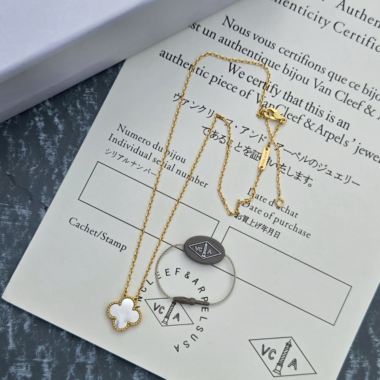 PP13177 สร้อยคอ VC(ขาว-ทอง)