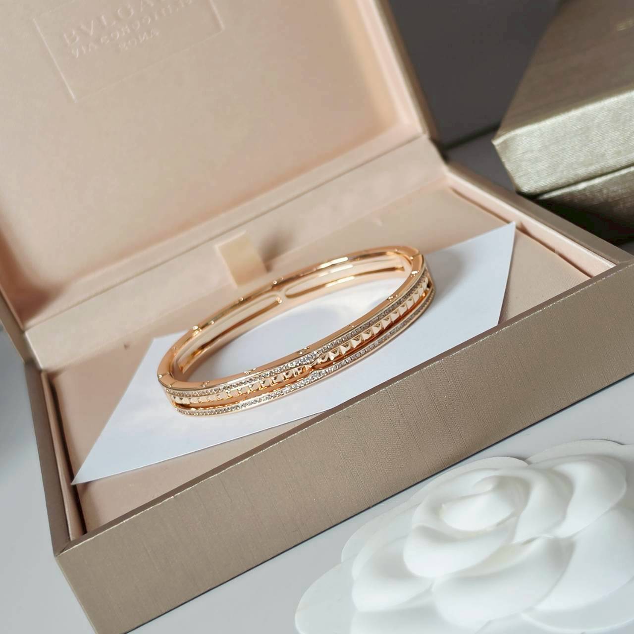 PP13979 กำไลข้อมือ BVL(PinkGold)