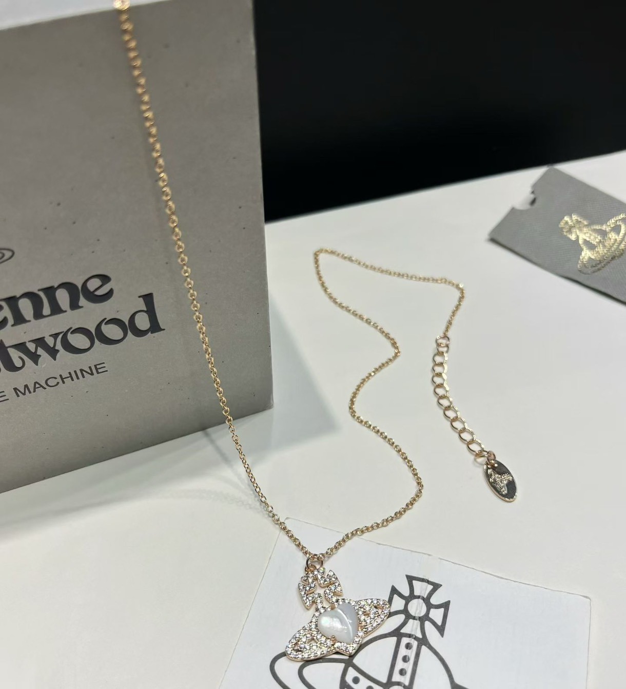 PP12912 สร้อยคอ Vivien(PinkGold)