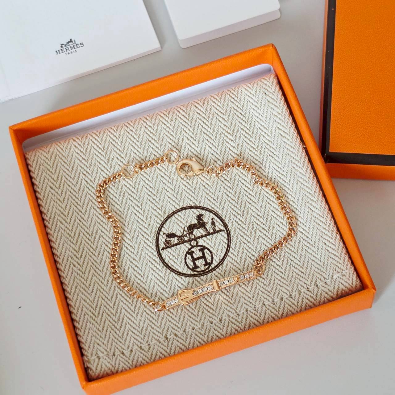 PP13543 สร้อยข้อมือ H(PinkGold)