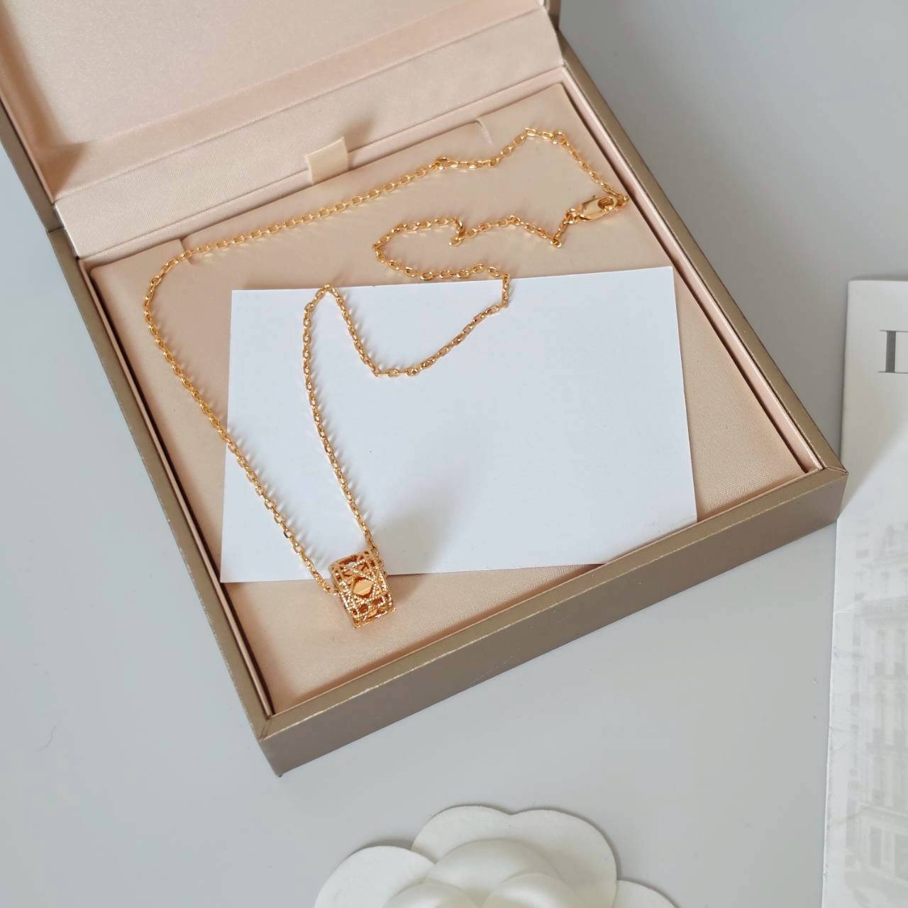 PP13789 สร้อยคอ DI(PinkGold)
