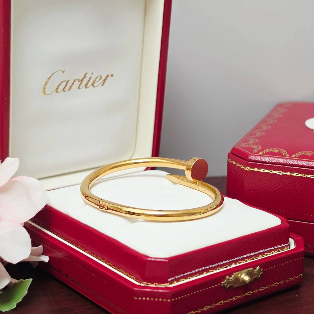 S4220 กำไลข้อมือสแตนเลส CAR(ทอง)(เลือกไซส์)