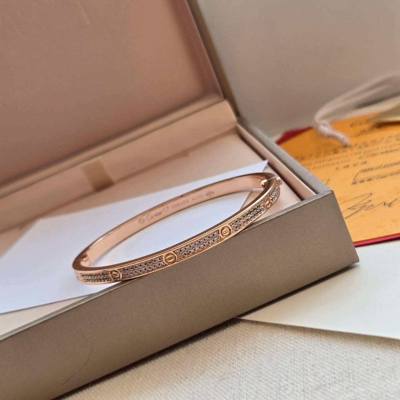 PP13025 กำไลข้อมือ CAR(Pinkgold)