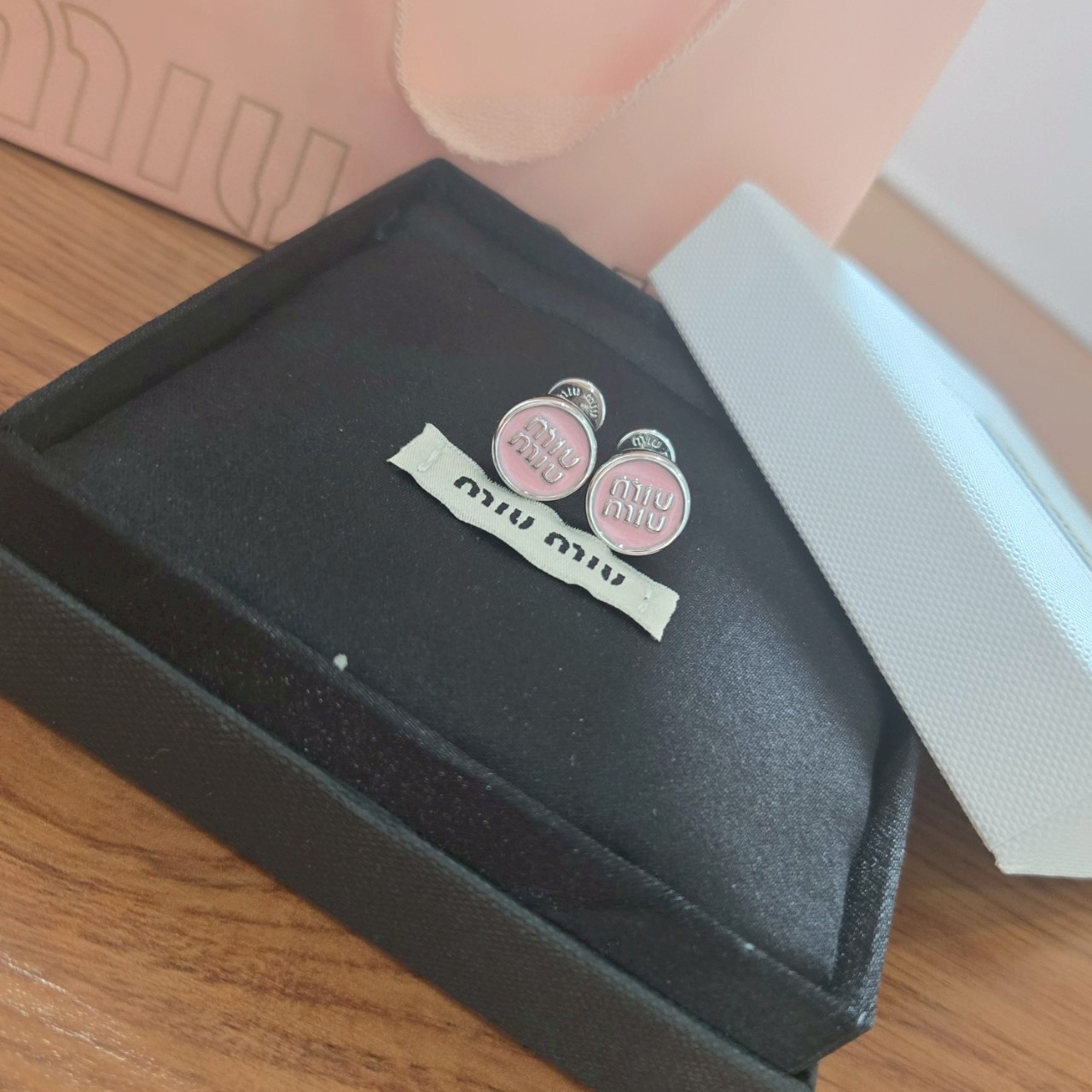 O1374 ต่างหู MIU(ชมพู)