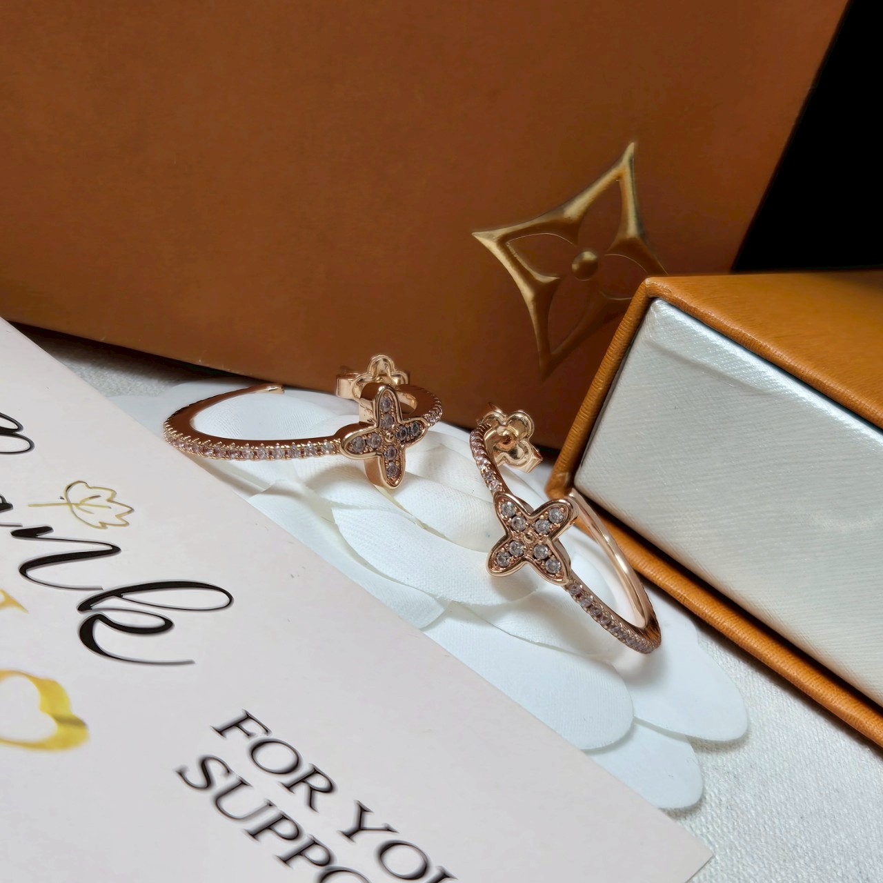 PP10815 ต่างหู L(PinkGold)