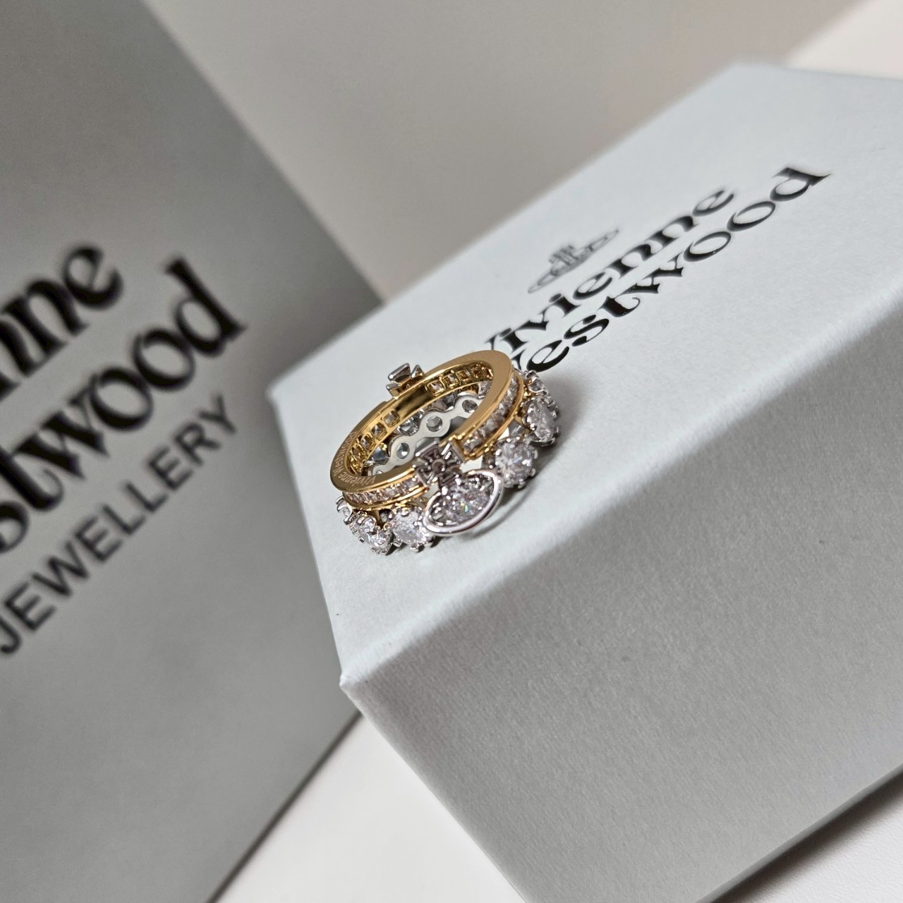 PP11417 แหวน Vivien(เงิน-ทอง)(ไซส์7)