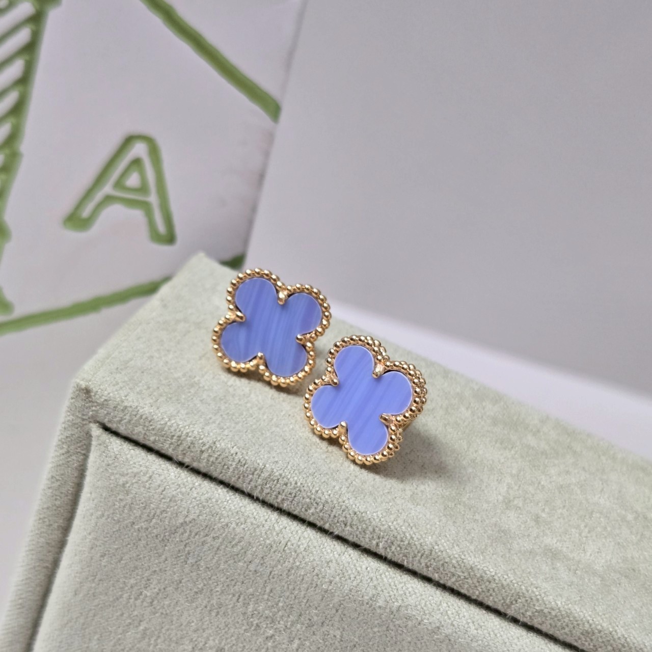 PP11439 ต่างหู VC(ฟ้า-ทอง)