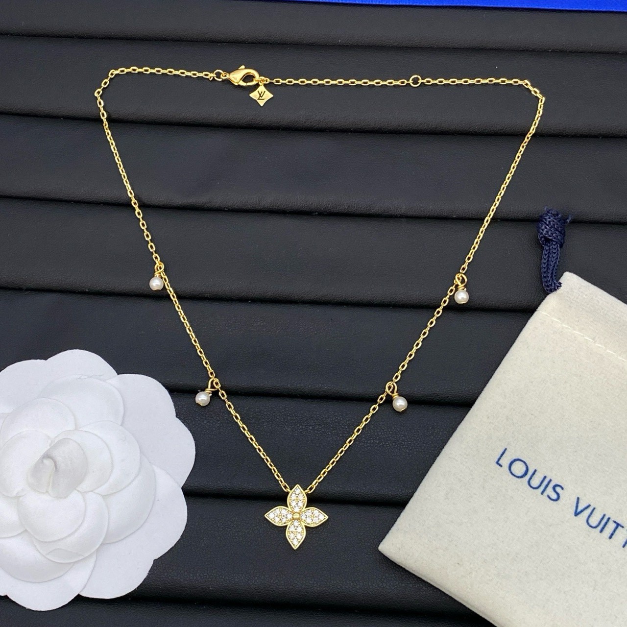 PP12296 สร้อยคอ L(ทอง)