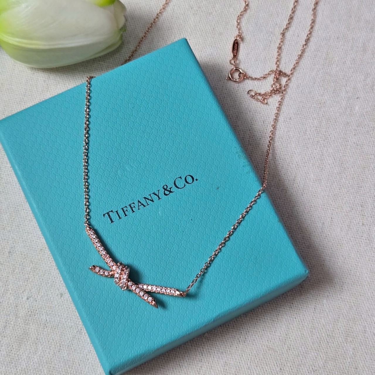 PP10650 สร้อยคอ TIF(โรสโกลด์)